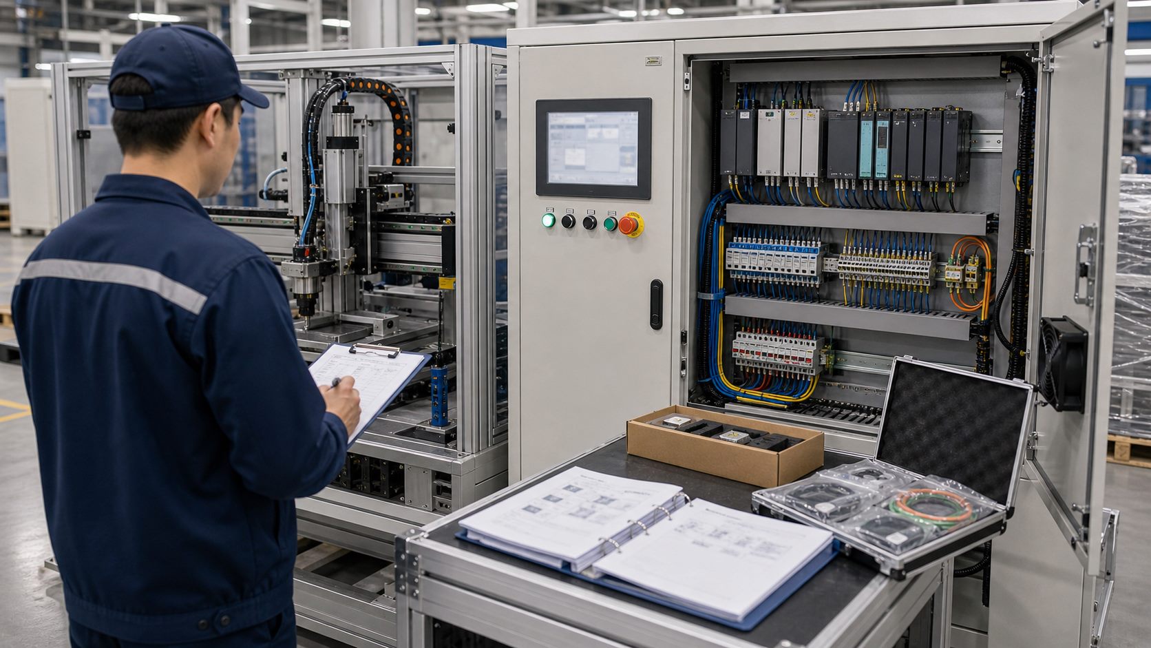 OEM export machine final automation inspection before shipment