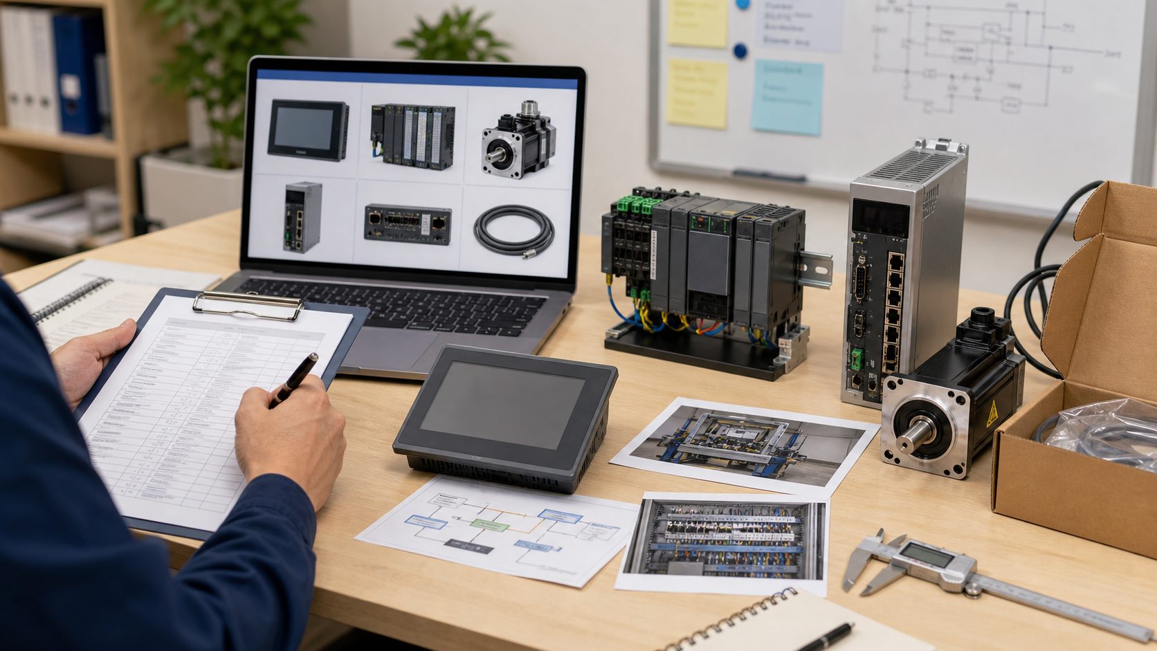 Automation quotation preparation with model photos and sample hardware