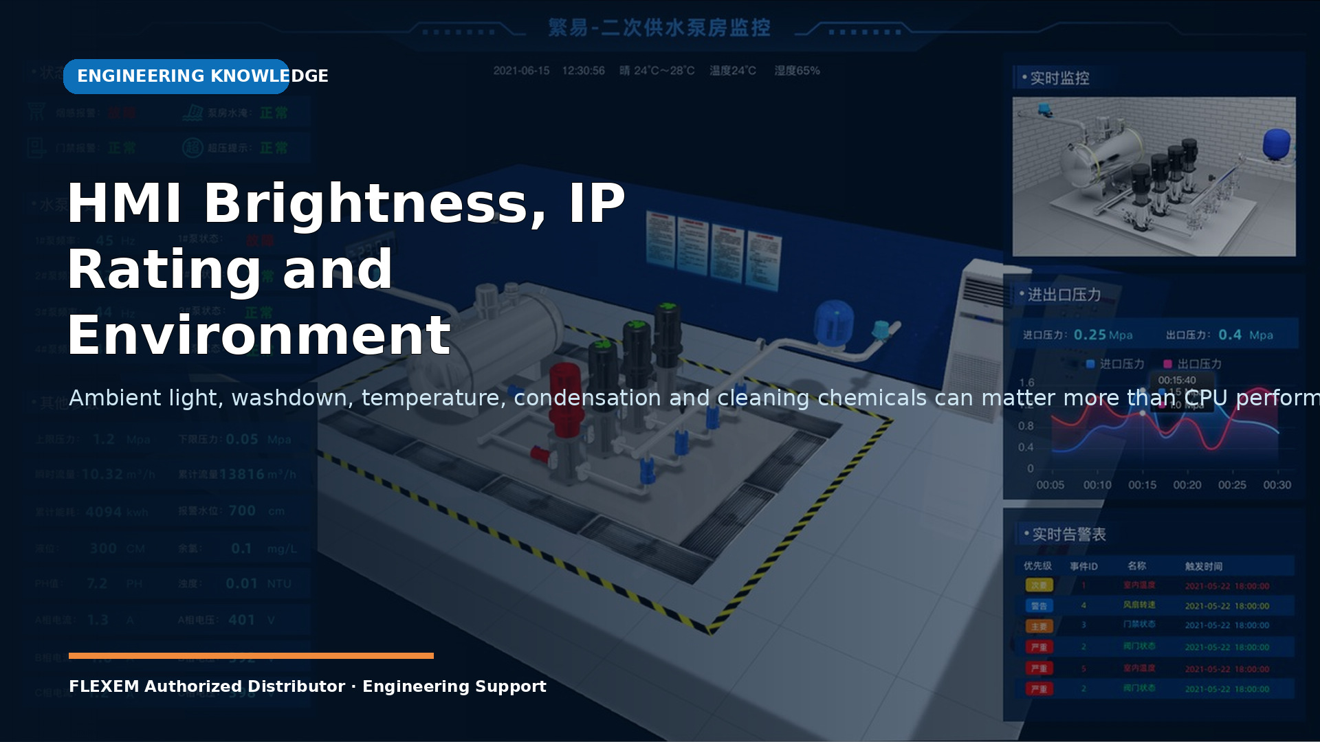 HMI Brightness, IP Rating and Environment