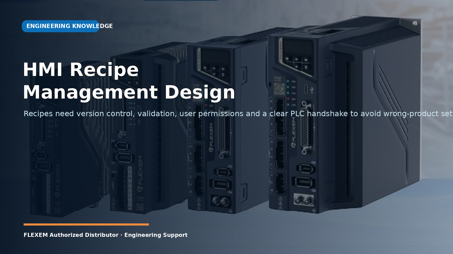 HMI Recipe Management Design