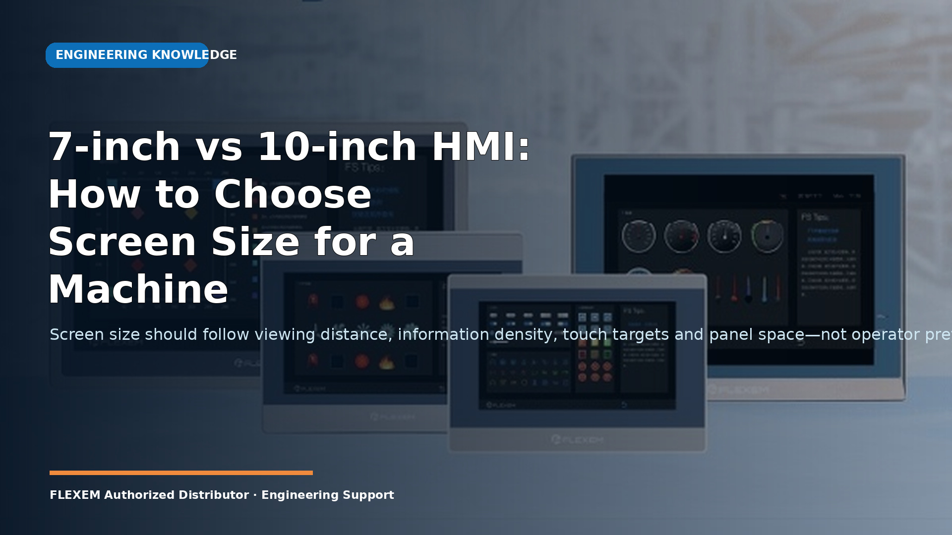 7-inch vs 10-inch HMI: How to Choose Screen Size for a Machine