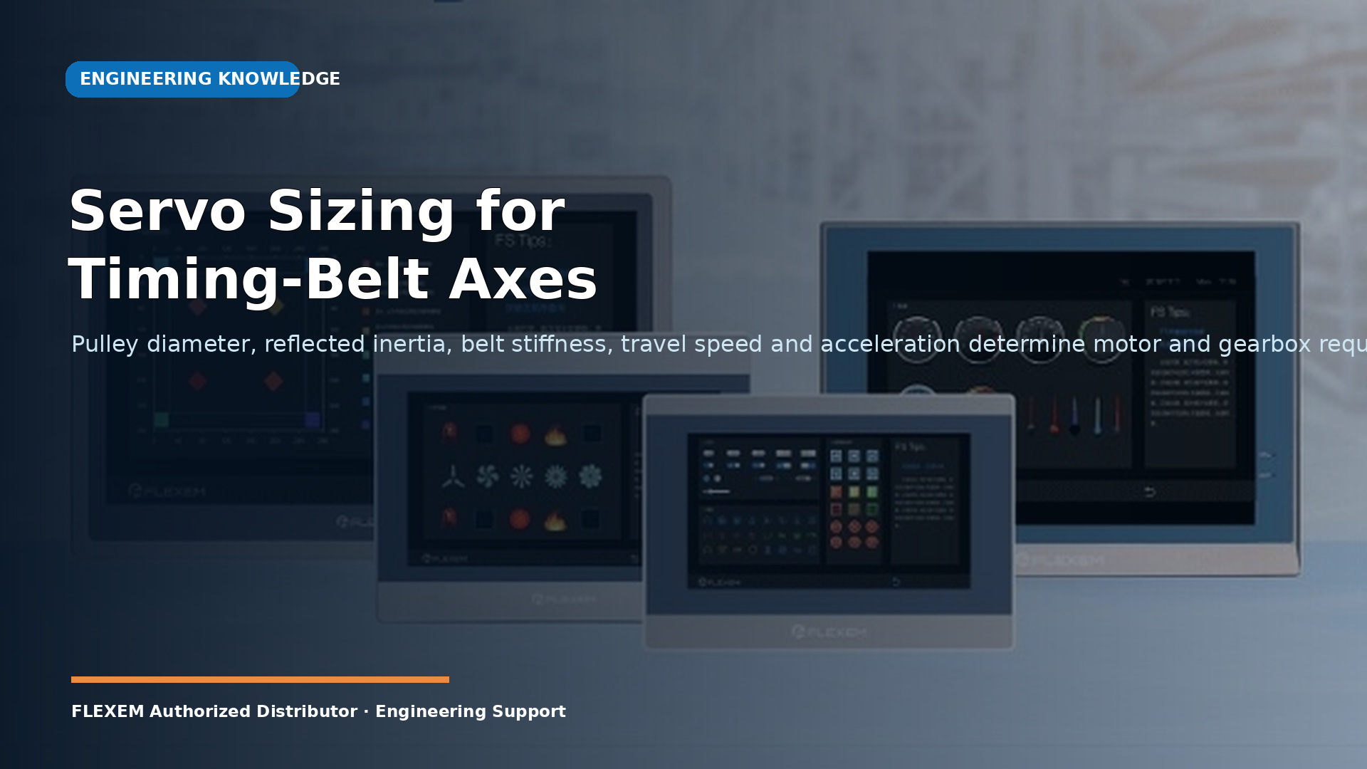 Servo Sizing for Timing-Belt Axes