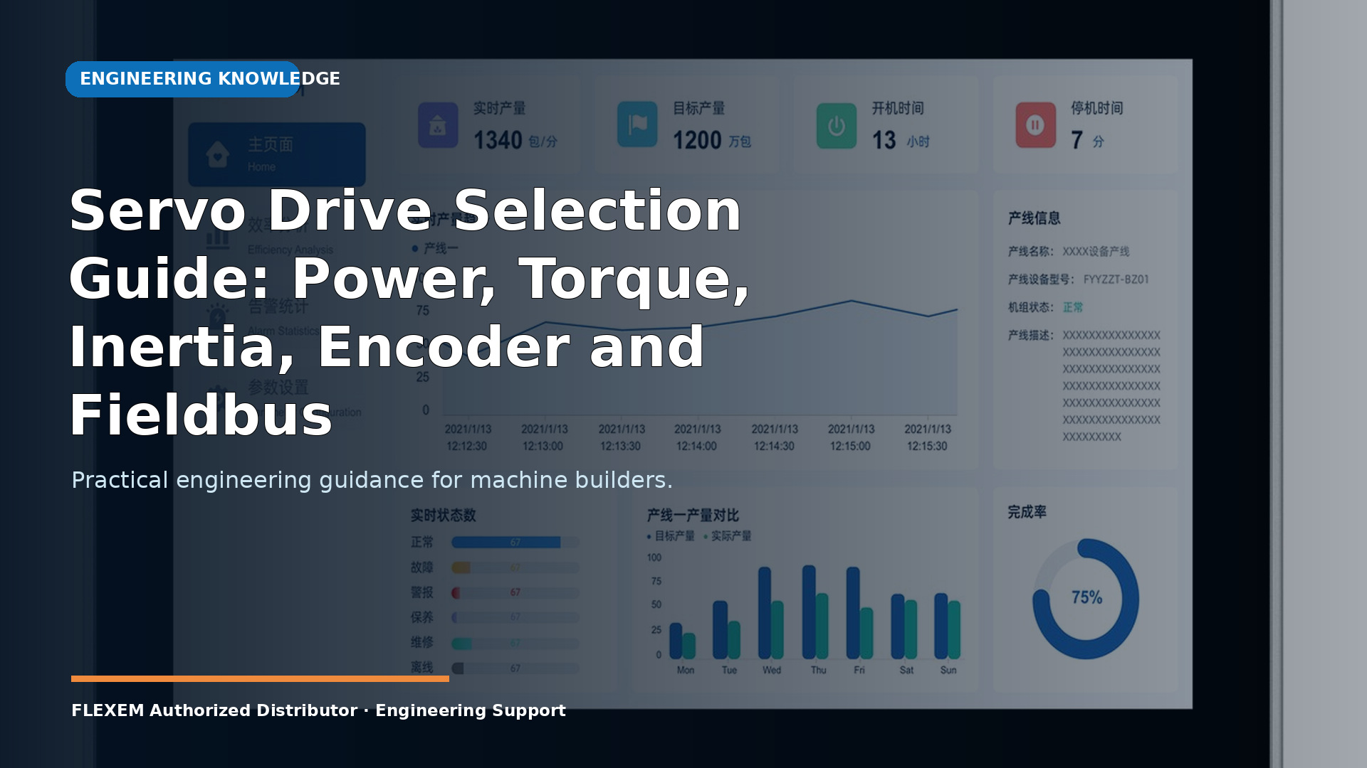Servo Drive Selection Guide: Power, Torque, Inertia, Encoder and Fieldbus